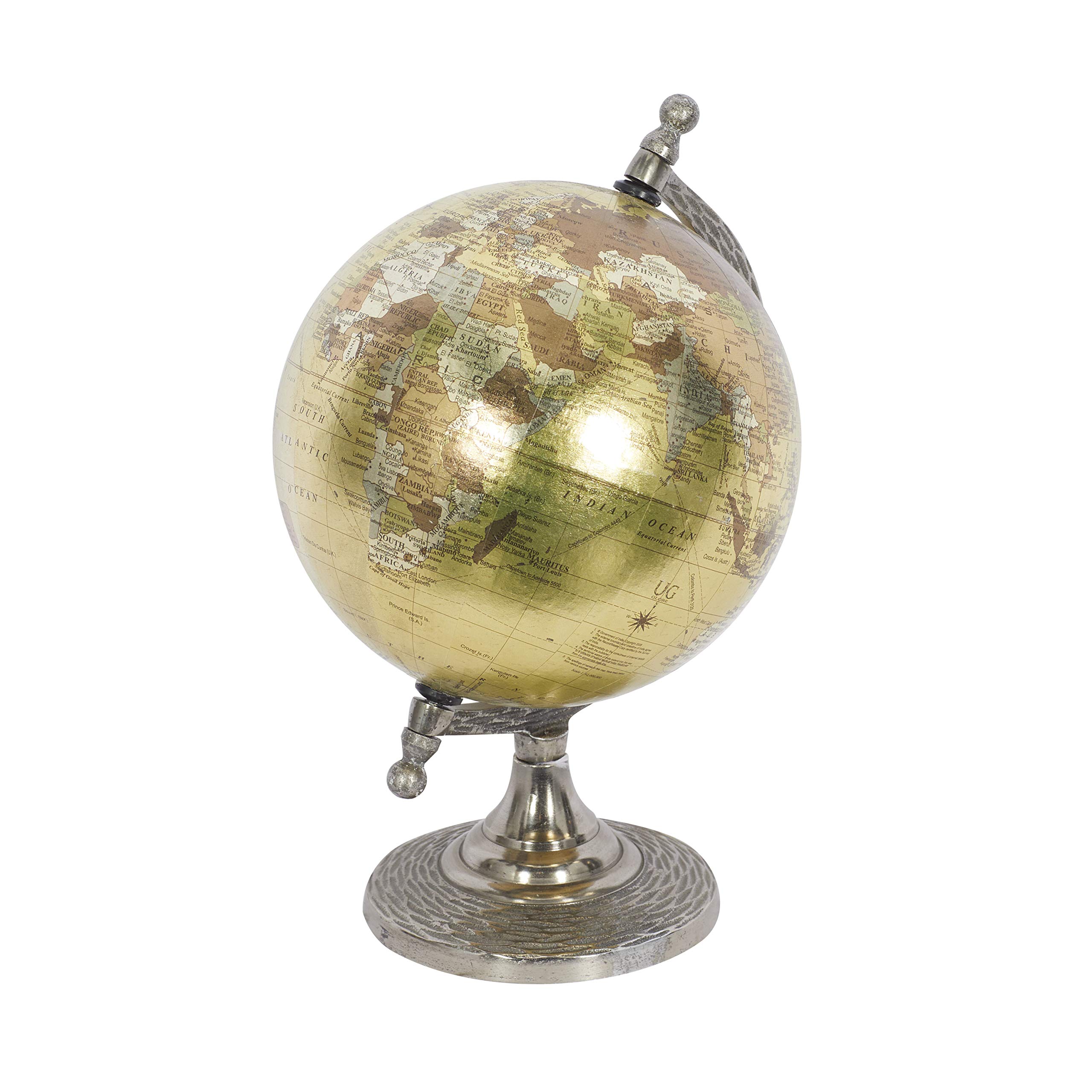 Deco 79 Aluminum Metal Globe, 7