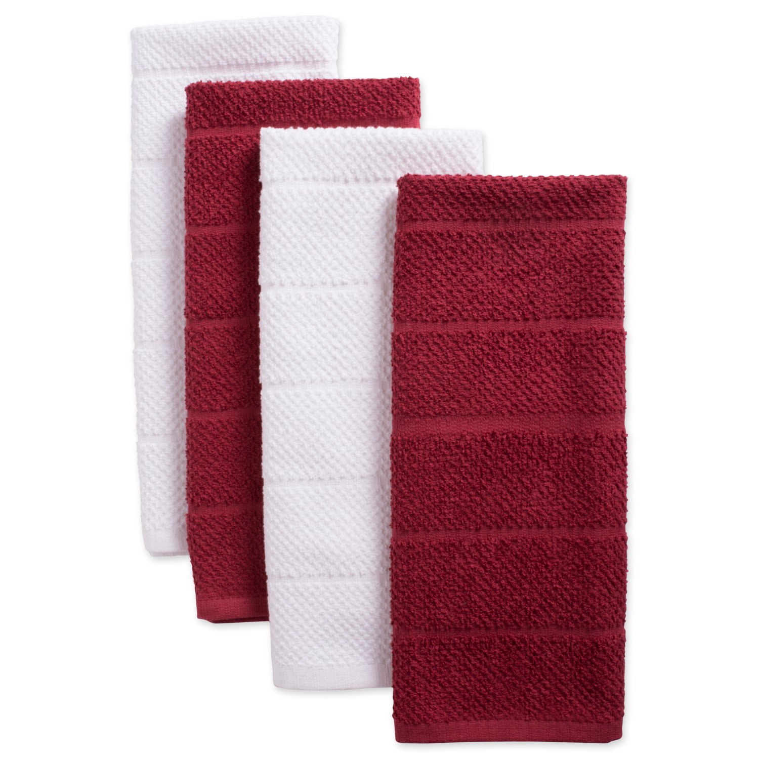 Buy DII Cotton Luxury Chef Terry Dish Towels, 16x26" Set of 4, Ultra