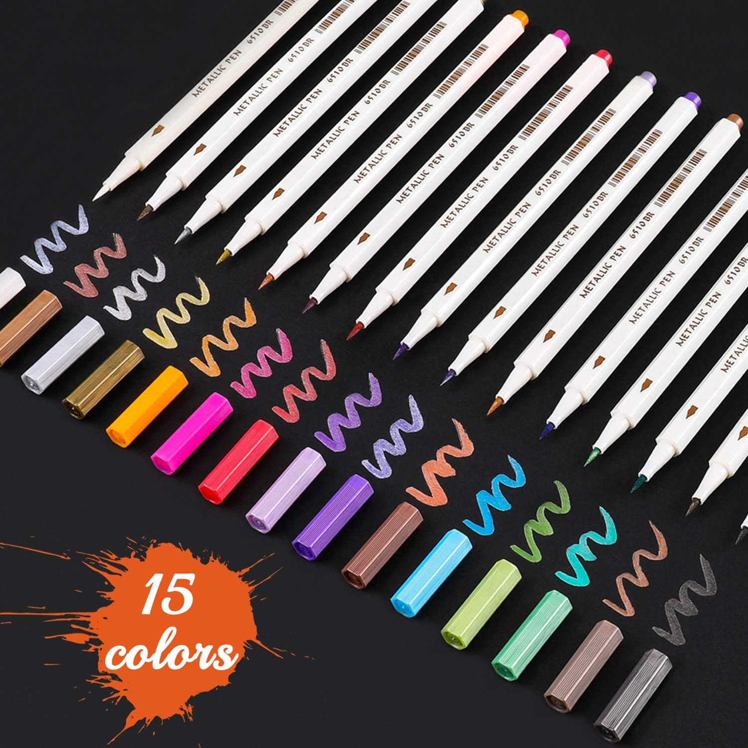 Sunshilor Metallic Marker Pens Glitter Metallic Calligraphy