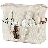 Bluboon Waterproof Beach Tote Pool Bags for Women Ladies Extra Large Carry On Bag With Wet Compartment for Weekender Travel