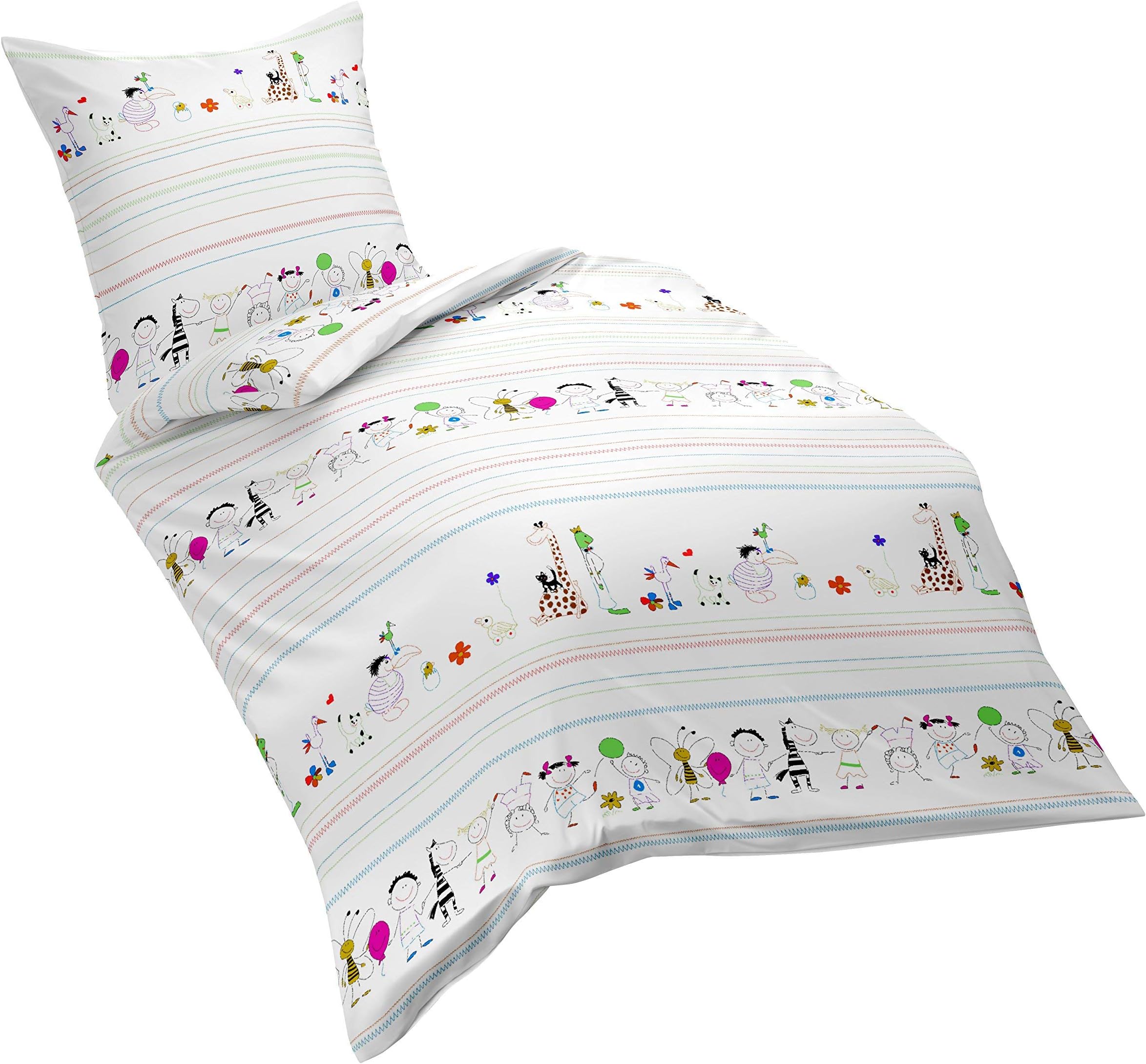 Dream Art Kids 133605 Colour No. 9 Kids Bedding Set, Cotton, multicoloured, 100 x 135 cm