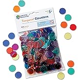 Learning Resources Transparent Color Counting Chips - 250 Pieces, Ages 5+, Math Counters for Kids, Counting Chips, Perfect fo