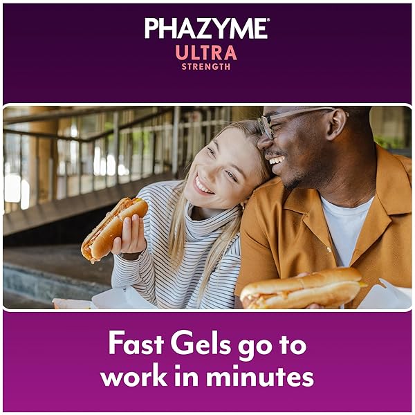 PHAZYME ULTRA STRENGTH ANTI-GAS 180MG SIMETHICONE GAS RELIEF FOR ADULTS, 12 COUNT (PACK OF 3), FAST GELS TO QUICKLY EASE BLOATING, PRESSURE & DISCOMFORT