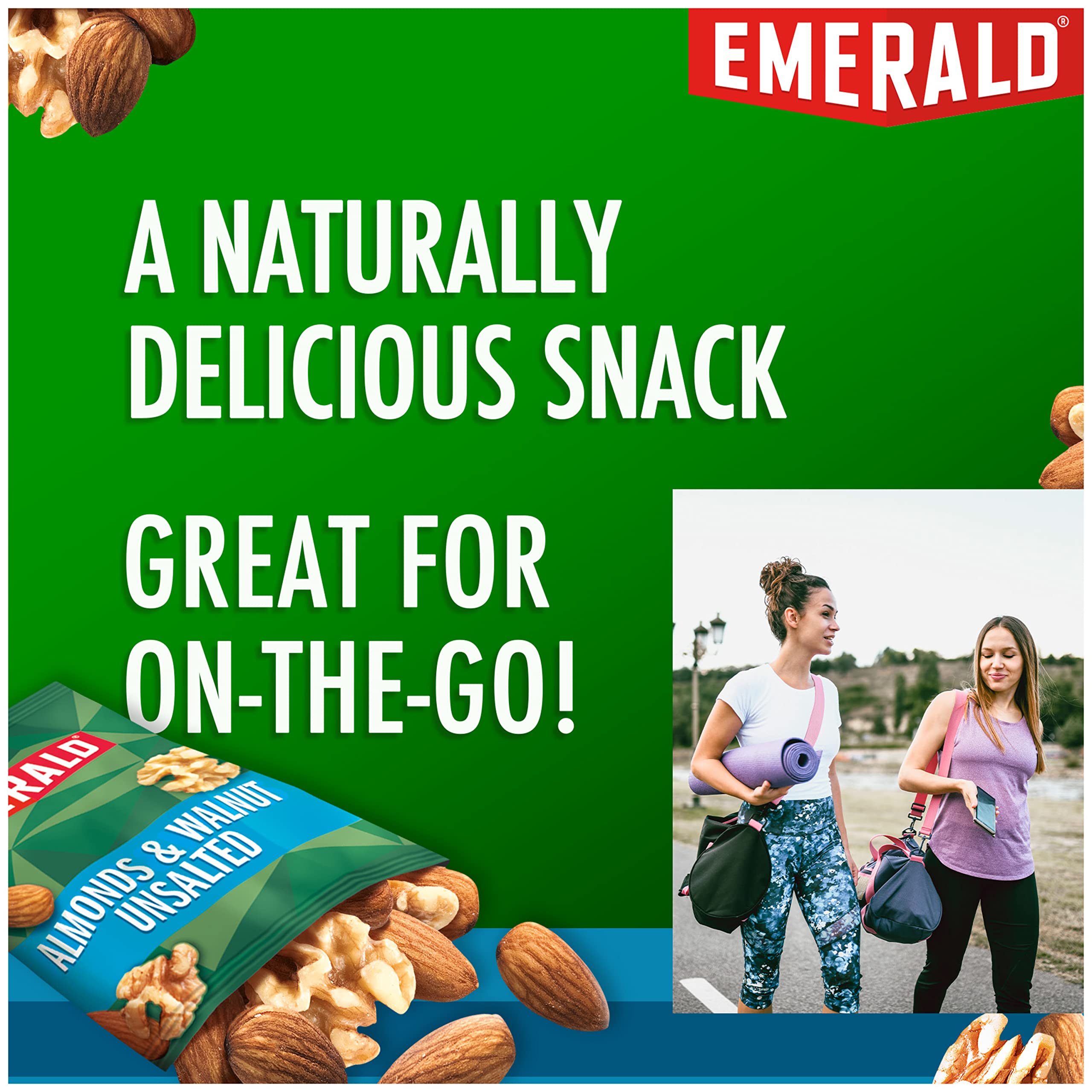 Mua Emerald Nuts Unsalted Almonds and Walnuts 7 Ct (1-Pack), 100 ...
