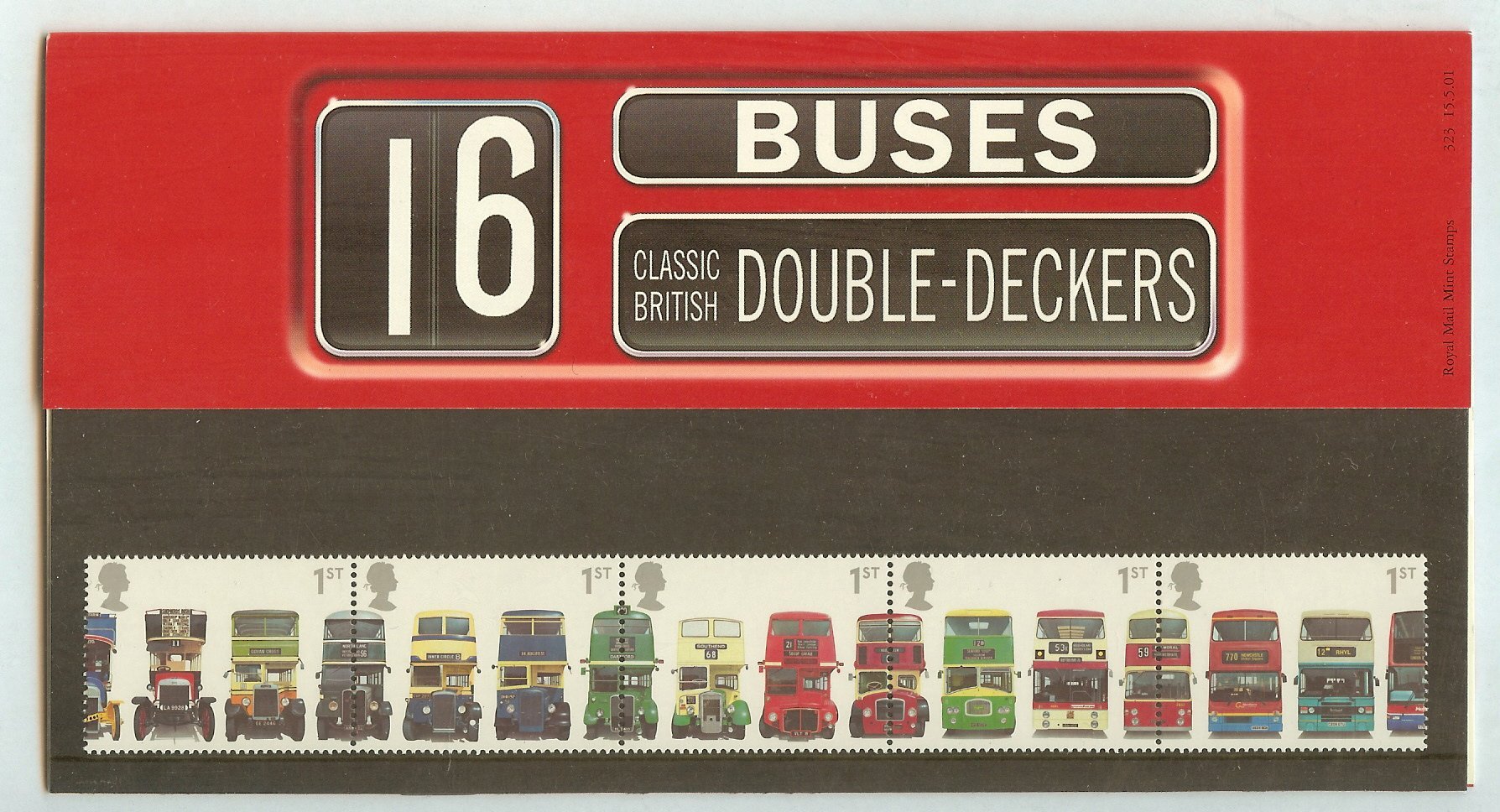 GB - 2001 Buses Stamps Presentation Pack 323