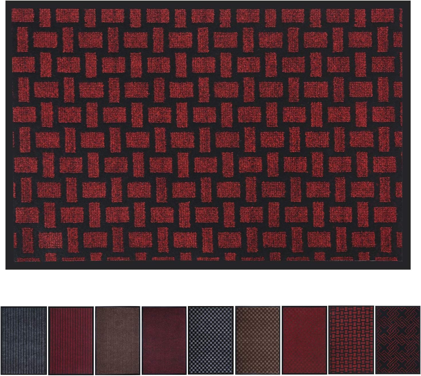 Entrance Doormat Outdoor Indoor Welcome Mat, Front Door Mat for Home and Business, Anti Slip, Waterproof, Easy Clean, Heavy Duty Entry Mat - 23" x 35"