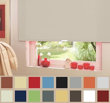 Spring Roller Blind Snap Door Door Window Curtain Width 62 Cm