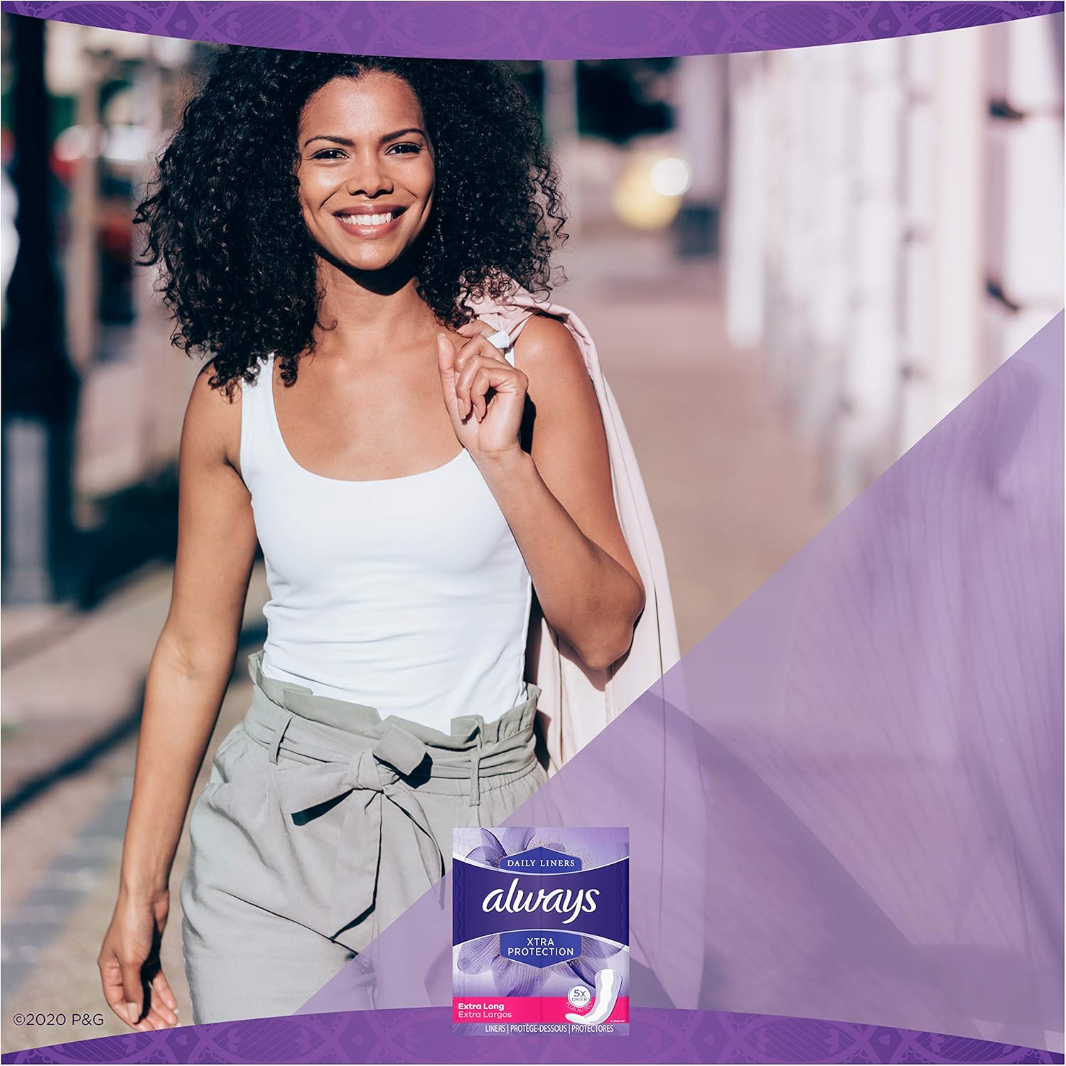 Always Xtra Protection Daily Feminine Panty Liners for Women, Extra Long, Unscented, 68 Count - Pack of 4 (272 Count Total): Health & Personal Care