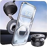 Vacuum Magsafe Car Phone Holder [120+ LB Strongest Suction & 3000gf Strongest Magnetic] 360° Adjustable Magnetic Car Phone Mount, Phone Holders for Your Car for iPhone 17-12 | Valentines Day Gifts