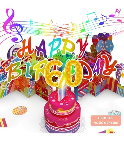 Second Nature Pop Ups 60th Birthday Card