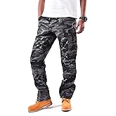 BACKBONE Mens Casual Street Fashion Camo Cargo Pants Army Combat Military BDU Pants Work Hunt Pants