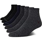 Nautica Men's Quarter Cushioned Athletic Ankle Socks (6-Pack)