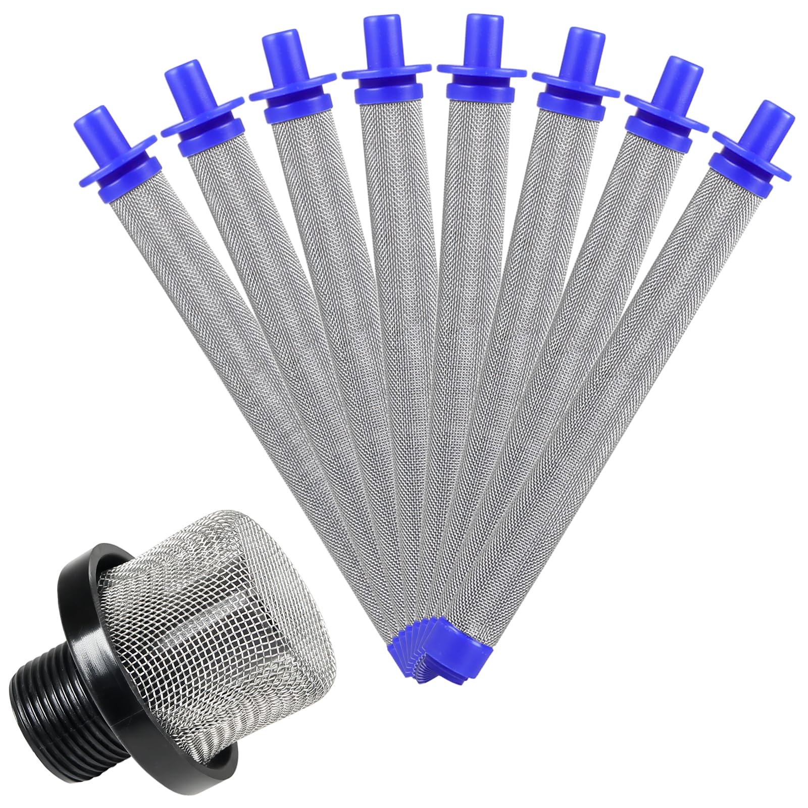 Photo 1 of Replacement Filters Set for Graco Paint Sprayer Filters, 1pcs 288716 3/4-Inch Inlet Strainer Thread & 8pcs 288749 60-Mesh Spray Gun Filters, Fits Graco Paint Sprayers Gun