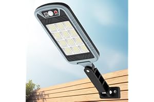 OKPRO Solar Lights for Outside - 6000LM Solar Street Lights Outdoor IP66 Waterproof, Dusk to Dawn Solar Security Motion Sensor Flood Lamp, Solar Parking Lot Lights with Motion Sensor Remote Control