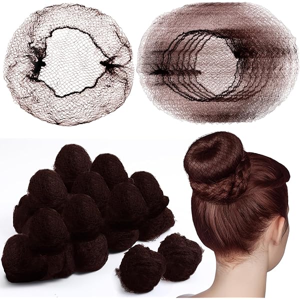 Abeillo Hair Nets For Buns Ballet Hair Net 20 Pcs 50 Cm Invisible Hair Nets And 40 Pcs U Shaped Hair Pins Set For Women Girls Ballet Dancer Nurse(Black) | Buy Now - View #2