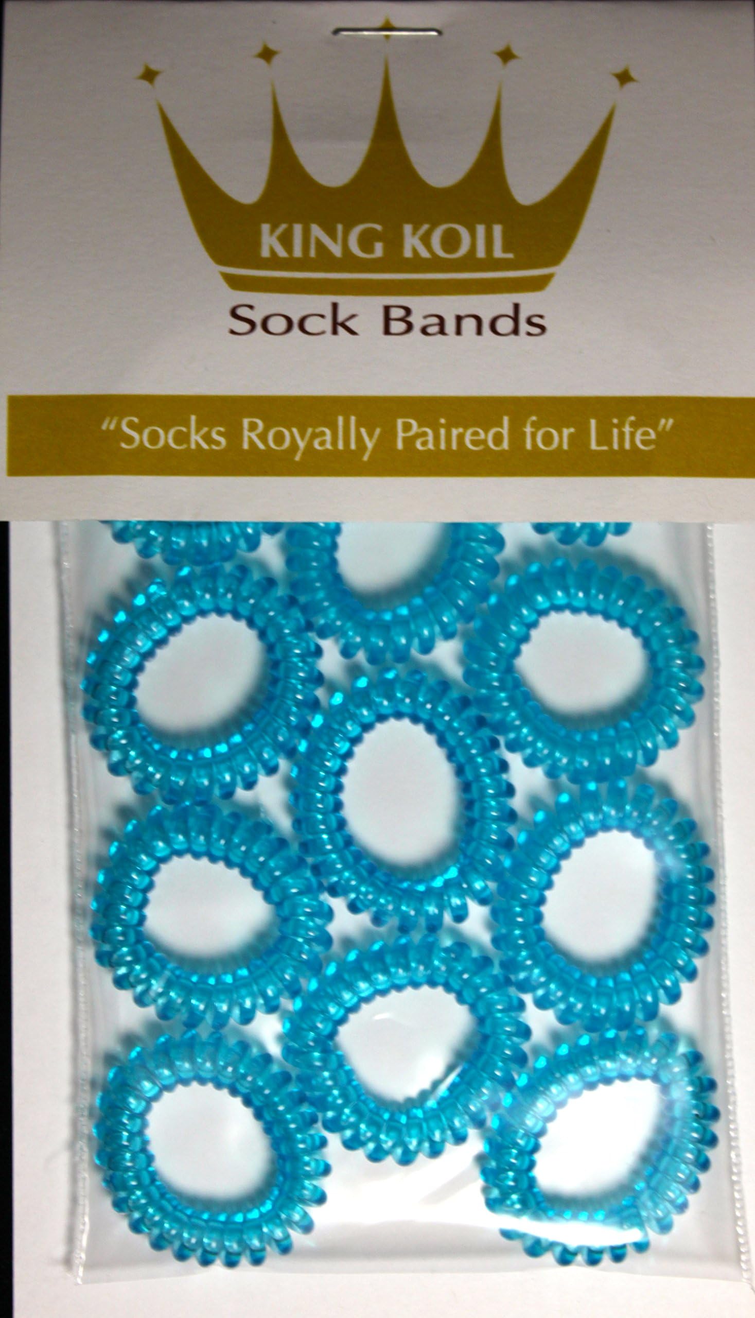 King Koil Sock Sorting Bands (12, Sapphire Blue)