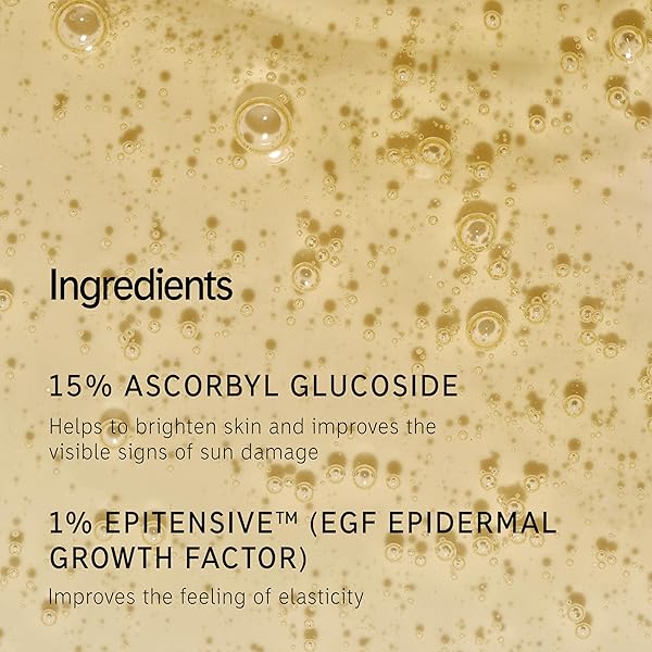 THE INKEY LIST 15% VITAMIN C + EGF SERUM. REGENERATE DULL SKIN, IMPROVE SKIN ELASTICITY, 1.0 FL OZ