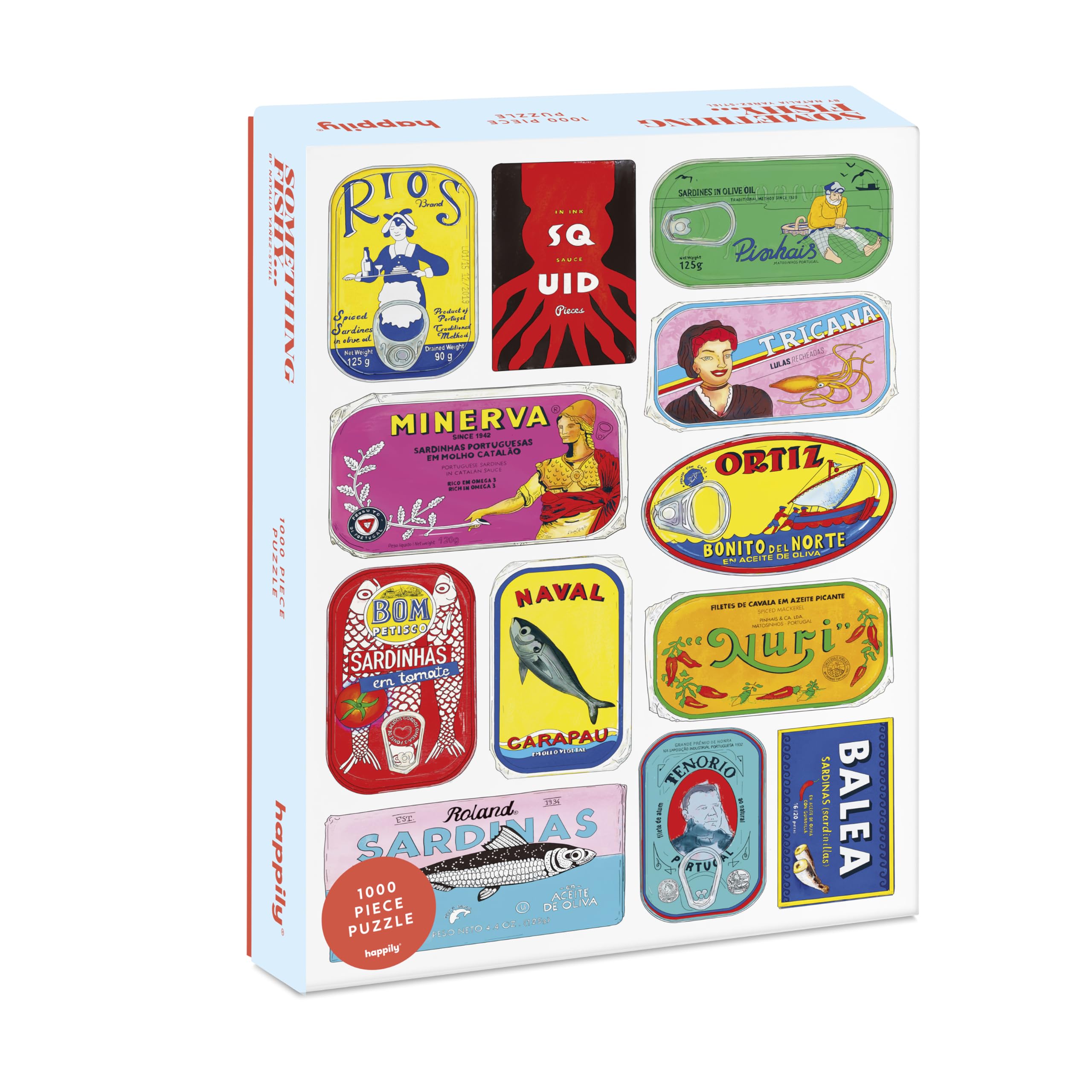 Something Fishy 1000 Piece Jigsaw Puzzle for Adults | The for Foodies| Premium 100% Recycled Board | Modern 1000 Piece Puzzle for Adults | Happily Jigsaw Puzzles