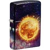 Zippo Solar Flare Design 540 Tumbled Brass Pocket Lighter
