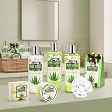 BRUBAKER Cosmetics Aloe Vera Bath & Shower Gift Set 11 Piece Wicker Basket view 7