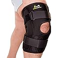 BraceAbility Hinged Obesity Knee Brace - Plus Size to Overweight Wraparound Support for Womens and Mens Arthritis Treatment, Bariatric Joint Pain Relief, Kneecap Instability, Ligament Weakness (6XL)