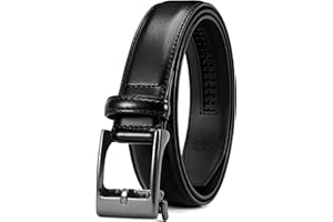 CHAOREN Boys Belt - 1 1/8" Ratchet Boys leather Belt - Perfect Companion to Kids Dress Shoes
