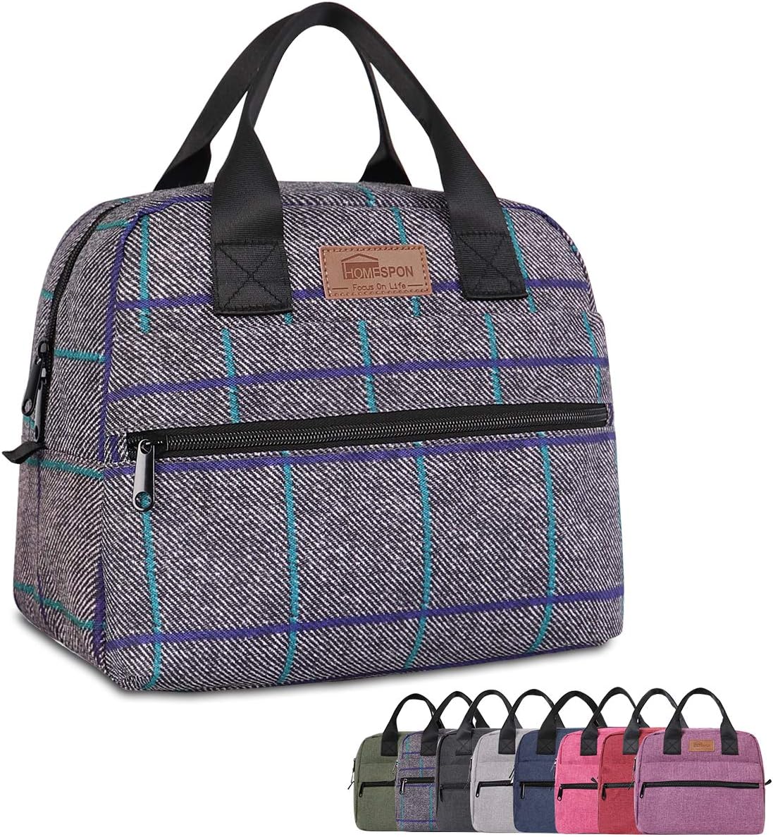 buringerHOMESPON Insulated Lunch Bag Lunch Box Cooler Tote Box Cooler Bag Lunch Container for