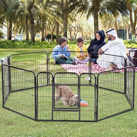 large dog play yard