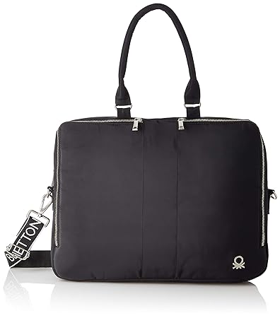 United Colors of Benetton Black Laptop Bag (18A6MBAG6678I)