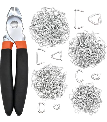 Sukh 650PCS Galvanized Hog Rings – 3/8 Inch Heavy Duty Upholstery Rings For Auto, Furniture, Meat Casings, Bagging, Cages
