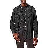 Amazon Essentials Men's Denim Shirt Long Sleeve - Regular-Fit Denim Shirt