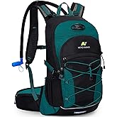 N NEVO RHINO Hydration Backpack with Water Bladder 3L, Hiking Backpack with Rain Cover, Insulation Water Daypack for Cycling Biking