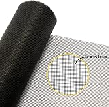 fowong Window Screen Mosquito Netting 90cm x 225cm Black Polyester Insect Mesh view 4