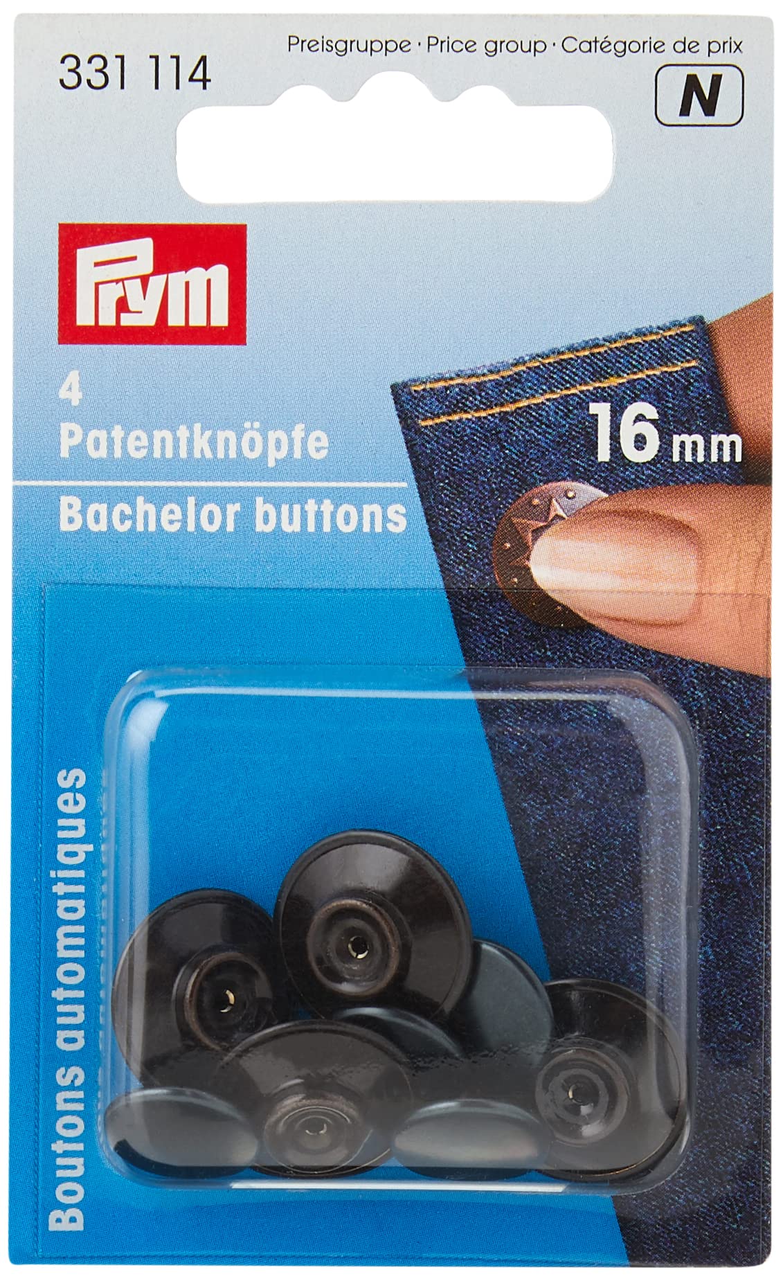 Prym - Prym Bachelor Stars Bronze (16mm) Buttons - 1 Unit