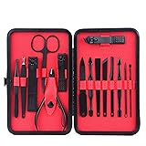 Mens Manicure Set - WoneNice 15pcs Professional