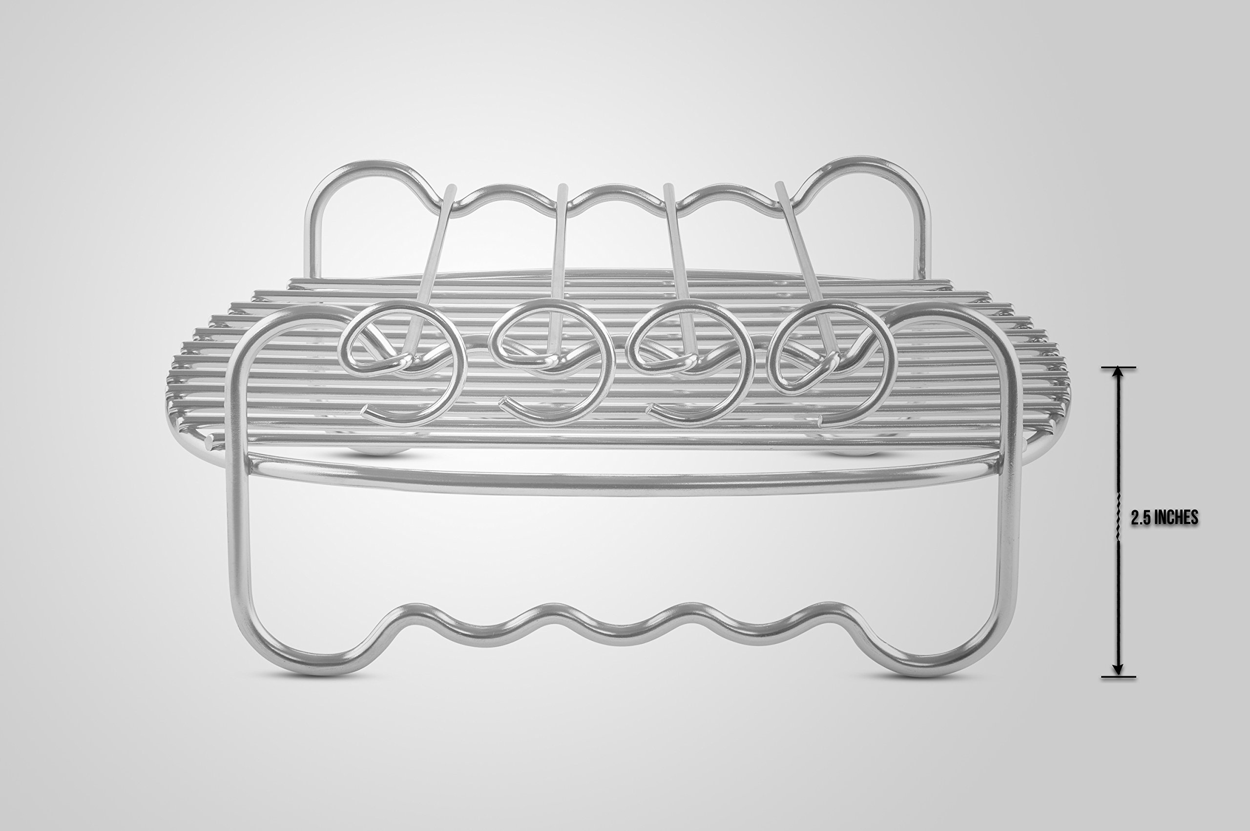 Airfryer Double Layer Rack with 4 Skewers Compatible with Philips