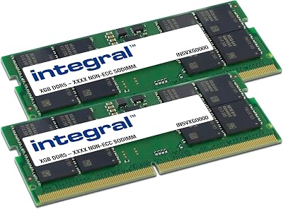 Integral 32GB DDR5 SODIMM Kit 2x16GB 5600MHz Laptop RAM