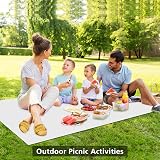 PLULON White Tablecloth 15 Pcs 137 x 274 cm PEVA Plastic Rectangular view 7