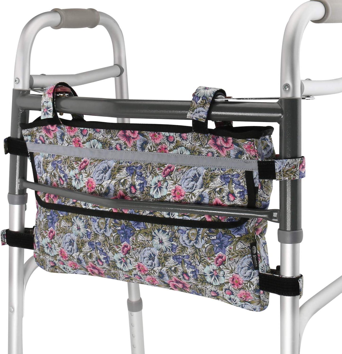 GUOER Walker Bag Suitable for Multiple Walking Aids Rollator Bag Multi-Size Multiple Colors (9.8Wx15.7L in,Color9809)
