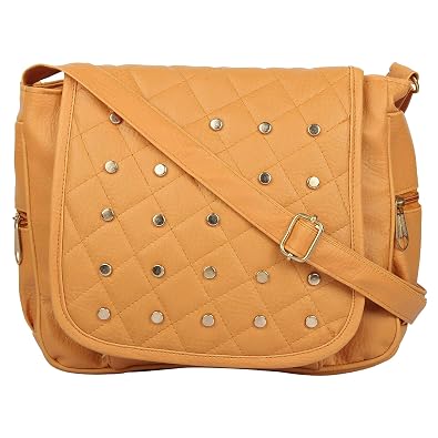 Beets Collection Womens PU Sling Bag/Side Bag For Girls/Women (Yellow)