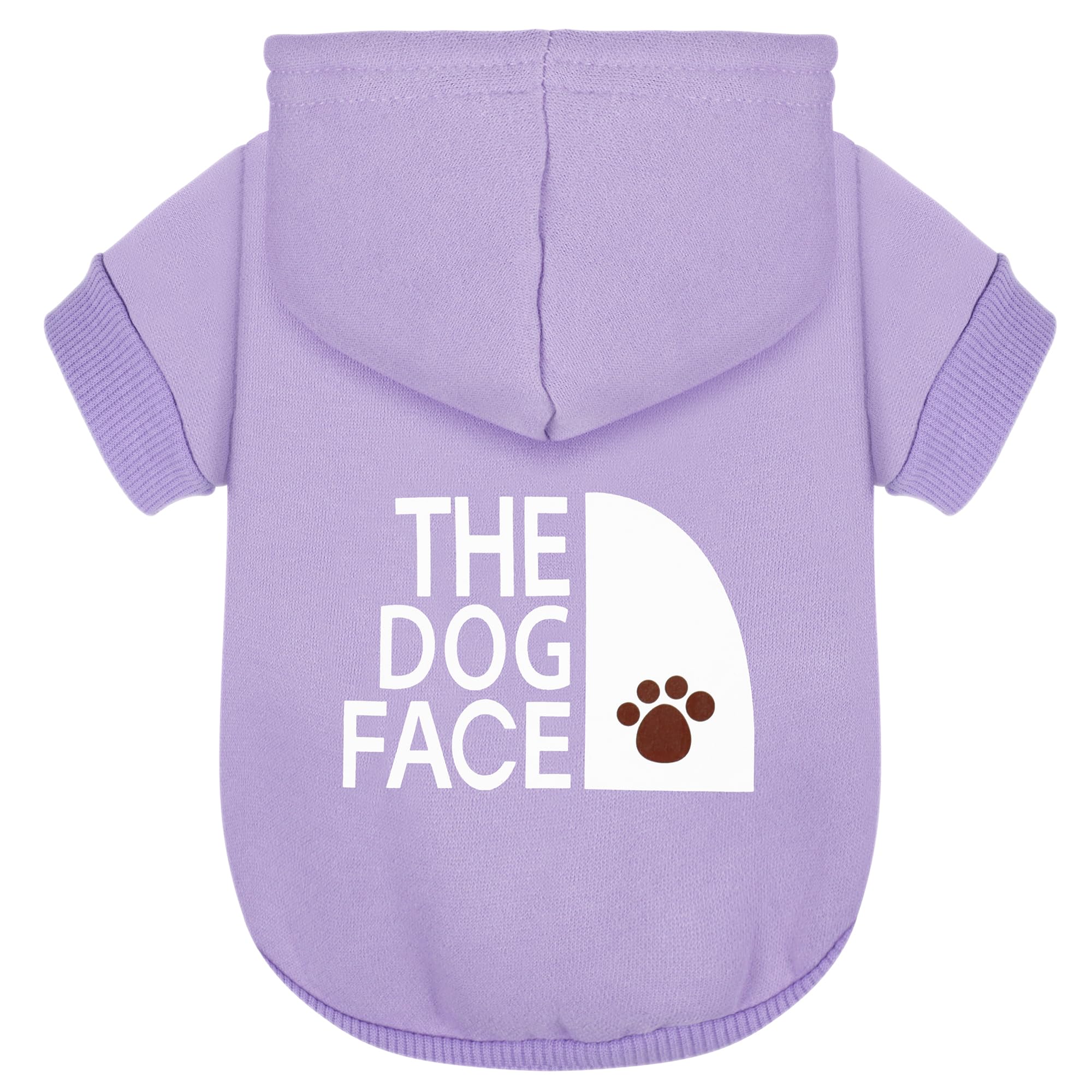Photo 1 of Paiaite Purple Chihuahua Dog Hoodie: Keep Your Pup Warm and Stylish with a 'The Dog Face' Printed Sweatshirt Pet Clothes, and Sweater Coat All in One Perfect for Winter and Cool Summer Nights! XS