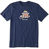 Life is Good Men's Vintage Crusher Graphic T-Shirt, Road Trip