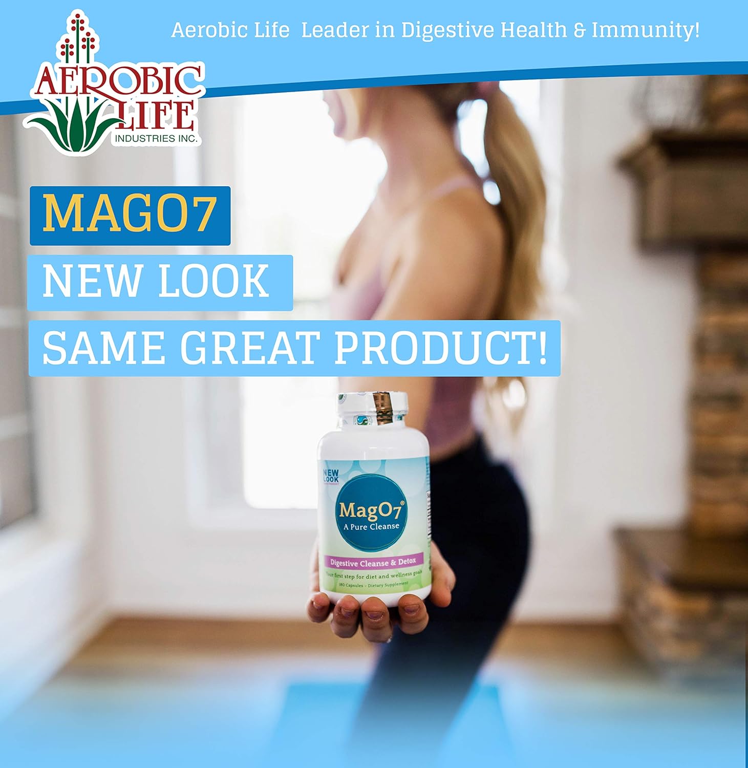 Aerobic Life Mag 07 Oxygen Digestive System Cleanser Capsules (180 Count): Health & Personal Care