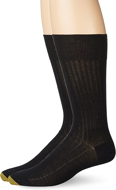 Amazon Co Jp Gold Toe メンズコンフォートトップに非弾性英語リブクルー2パックs5 Clothing Accessories