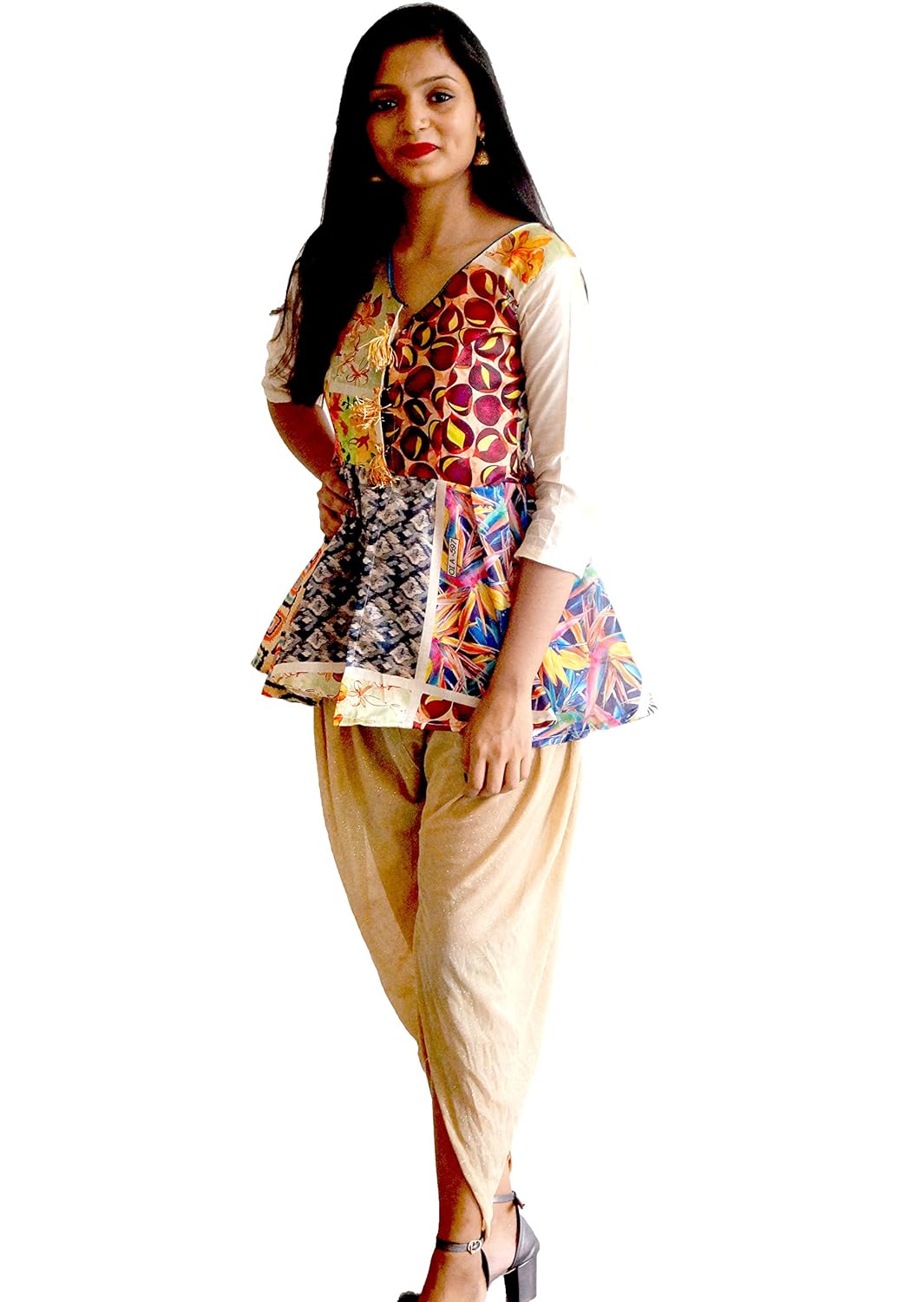 tulip pants with peplum top