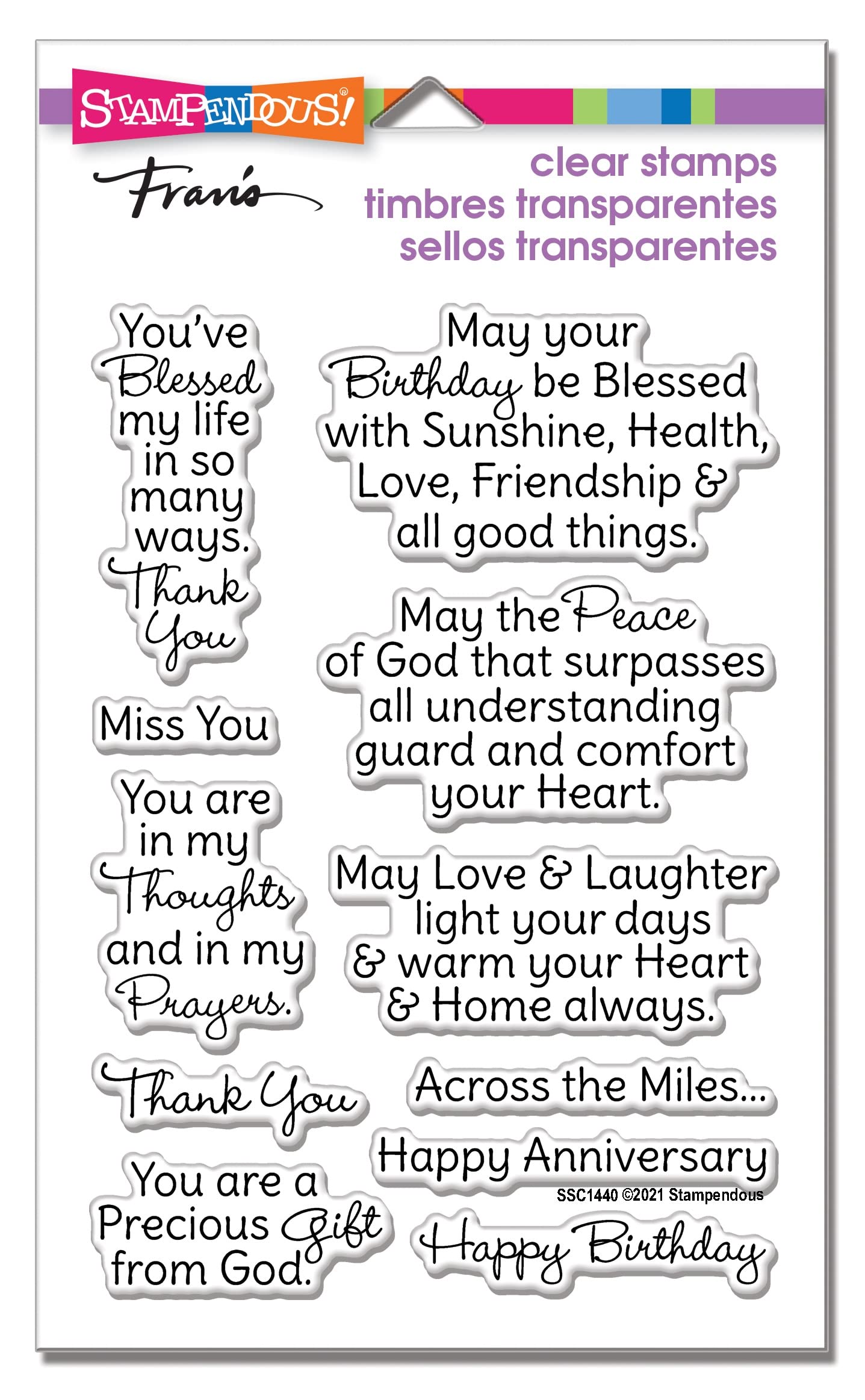 STAMPENDOUS Blessed Wishes PCS