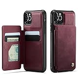 Vinich for iPhone 11 Pro Max Wallet Case with Card