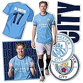 Desert Cactus Manchester City Sticker Man City Player MCFC Sheet Vinyl Football Soccer Premier League Decal Laptop Water Bottle Car Scrapbook (Type P2 Kevin De Bruyne)