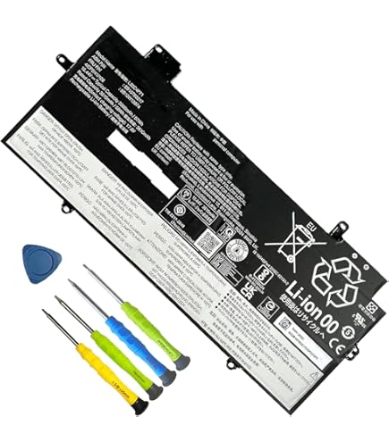Batterie Ordinateur Portable Lenovo Batterie ASKC Pour ThinkPad X1 Carbon 5th/6th Gen - 11.58V 57Wh Remplacement Officiel Batterie Compatible Sb10k97587