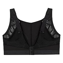 Full Figure Plus Size No-Sweat Mesh Sports Bra